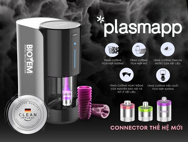 Việc xử lý bằng Plasma không chỉ giúp trụ implant sạch hơn, mà còn làm tăng độ tương thích sinh học và độ ổn định lâu dài của vật liệu